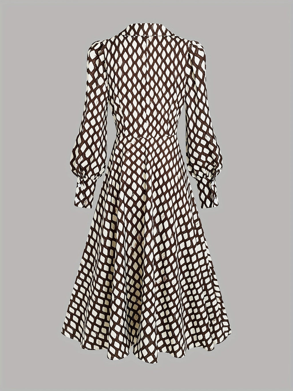 Zara lizzy | Vintage Rhombus Print Dress