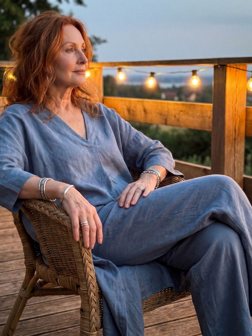 Onyx | Relaxed Tunic Top and Wide Leg Trouser Set