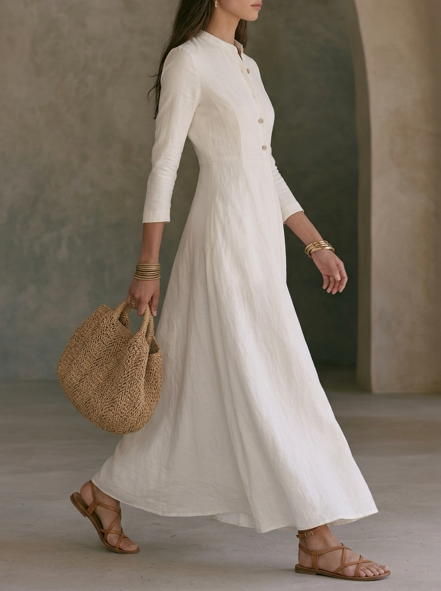 Thelma™ Linen Maxi Dress